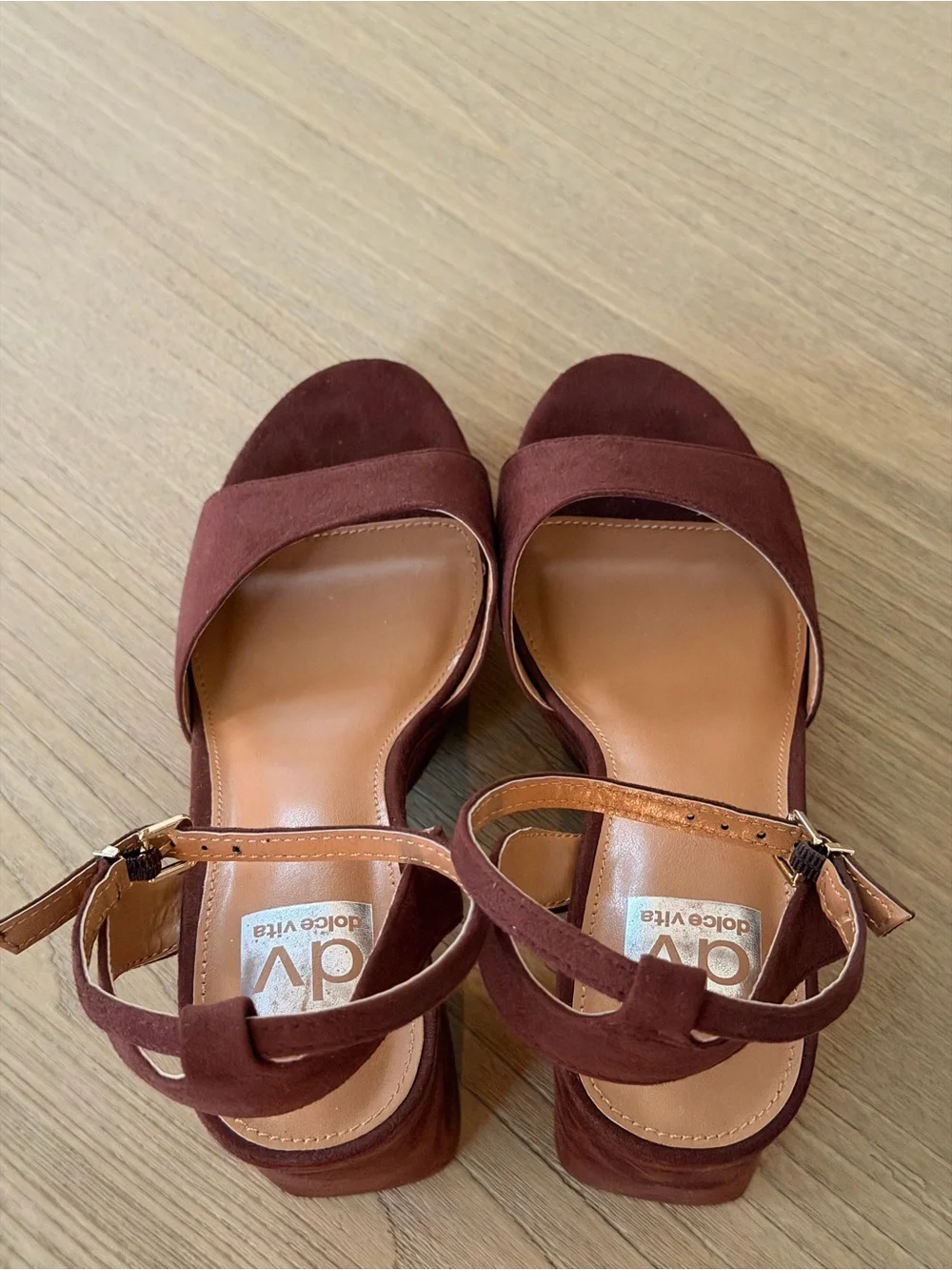Dolce Vita Brown Platform Block Heels NEW never worn